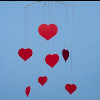Flensted Mobiles Themed Happy Hearts (Valentine) Mobile f031