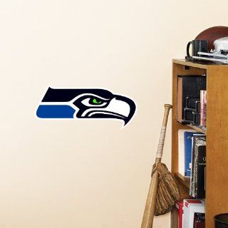 Seattle Seahawks Fathead Team Logo Official NFL Wall Graphic 14"x7"  Sports Fan Wall Banners  Sports & Outdoors