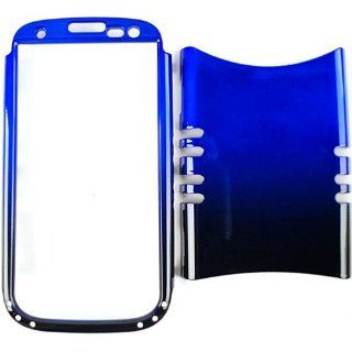 Cell Armor I747 RSNAP A005 ICG Rocker Series Snap On Case for Samsung Galaxy S3   Retail Packaging   Two Tones Black and Blue Cell Phones & Accessories