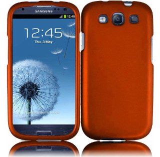 Hard Case Cover for SAMSUNG GALAXY S3 S III i747  AT&T / i535  Verizon/ T999  T mobile / L710  Sprint / i9300 Orange Cell Phones & Accessories