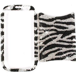 Cell Armor I747 RSNAP FD010 Rocker Series Snap On Case for Samsung Galaxy S3   Retail Packaging   �Full Diamond Crystal Clear Zebra Cell Phones & Accessories