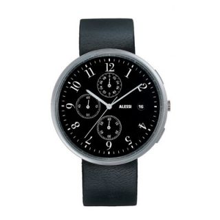 Alessi Record Chronograph Leather Watch AL6021