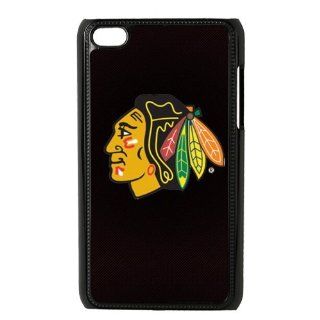 Custom NHL Chicago Blackhawks Hard Back Cover Case for iPod Touch 4th IPT748 Cell Phones & Accessories