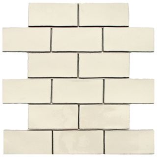 Somertile 3x6 in Artic Craquelle White Ceramic Wall Tiles (case Of 16)