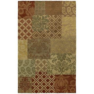 St. Joseph Multi Prints Hand Tufted Wool Rug (96 X 130)