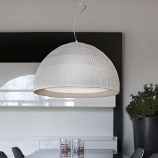 Masiero Tessuti Dome 4 Light Drum Pendant DOME S4 120 Shade Finish White