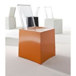 Kartell Miss Less Side Chair 5885/XX Finish Orange / Crystal