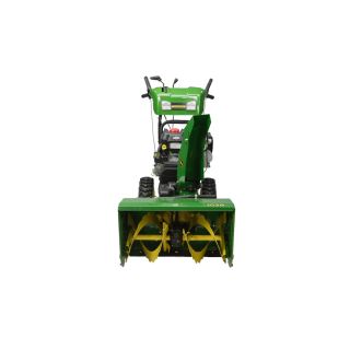 John Deere 305 cc 28 in 2 Stage Electric Start Gas Snow Blower with Heated Handles and Headlight