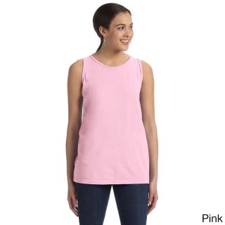 Authentic Pigment Authentic Pigment Womens Pigment dyed Tank Pink Size S (4  6)