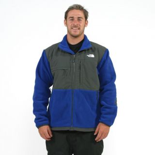 The North Face The North Face Mens Denali Bolt Blue/ Grey Jacket Blue Size XL