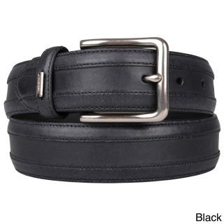 Tommy Hilfiger Mens Topstitched Genuine Leather Belt