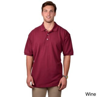 Boston Traveler Boston Traveler Mens Short sleeve Casual Polo Shirt Red Size XL