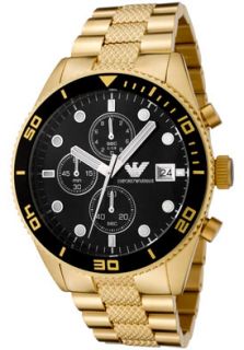 Emporio Armani AR5857  Watches,Mens Chronograph Gold ToneStainless Steel, Chronograph Emporio Armani Quartz Watches
