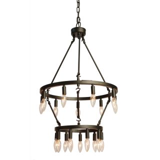 Gallery Rustic Style 18 light Double Tiered Chandelier
