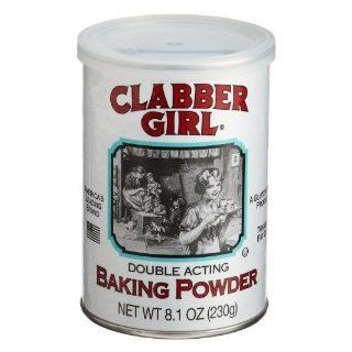 Clabber Girl Double Acting Baking Powder   8.1 oz  Grocery & Gourmet Food
