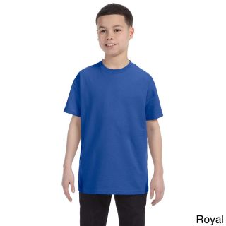 Jerzees Youth Boys Heavyweight Blend T shirt Blue Size L (14 16)