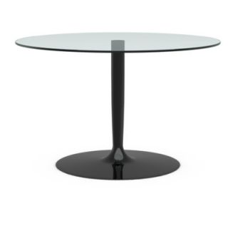 Calligaris Planet Glass Dining Table CS/4005 V_G Base Finish Glossy Black, T