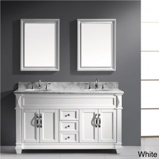 Virtu Virtu Usa Victoria 60 inch Double Sink Bathroom Vanity Set White Size Double Vanities