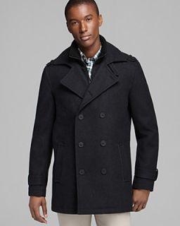 Marc New York Penn Pressed Wool Double Breasted Peacoat's