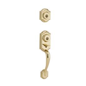 Kwikset Montara SmartKey Polished Brass Residential Single Lock Door Handleset