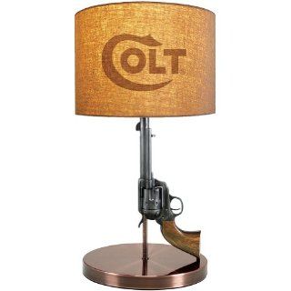Colt Revolver Lamp   Western Style Decor for the Firearm Handgun Enthusiast   Table Lamps  