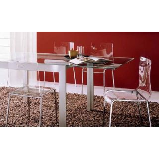 Bontempi Casa Axel 3 Piece Rectangular Dining Table with Felix Chairs Set of