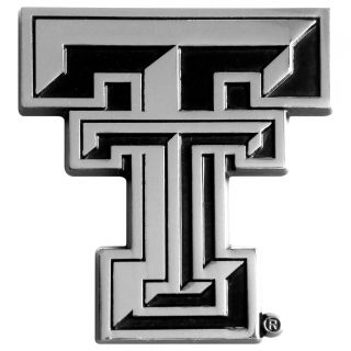 Texas Tech Chromed Metal Emblem