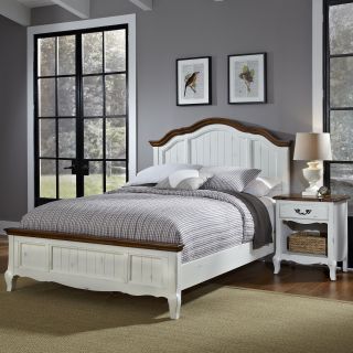 Home Styles The French Countryside King Bed And Night Stand Oak Size King