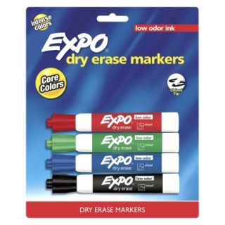 Expo 4ct Chisel Dry Erase Markers   Core Colors