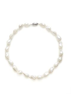 White Baroque Pearl Strand Necklace by Tara Pearls