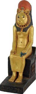 Sekhmet Seated Egyptian Goddess of War, Mini Statue, 3.5"H (Set of 2)  