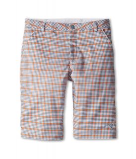 PUMA Golf Kids Plaid Tech Short Boys Shorts (Gray)