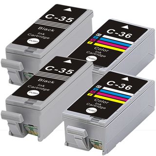 Canon Pgi35 + Cli36 (black+color) Compatible Inkjet Cartridge (remanufactured) (pack Of 4)