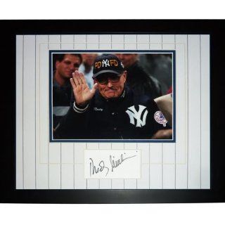 Rudy Giuliani Autographed New York Yankees (NYPD FD Hat) "Signature Series" Frame at 's Sports Collectibles Store