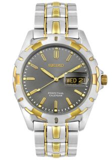 Seiko SMD008  Watches,Mens   Two Tone Perpetual Calendar, Casual Seiko Quartz Watches