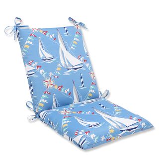 Pillow Perfect Set Sail Atlantic Squared Corners Outdoor Chair Cushion