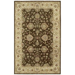 Anabelle Hand tufted Chocolate Brown Wool Rug (8 X 10)