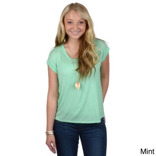 Hailey Jeans Co Hailey Jeans Co. Juniors Dropped Shoulder Hi lo Tee Green Size S (1  3)