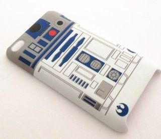Unique R2D2 Robot Design Snap on Case Back Cover Faceplate for iPod Touch 4 4th Generation + Screen Protector   Personalized Cool Back Protective Case Shell Perfect as gift   Players & Accessories