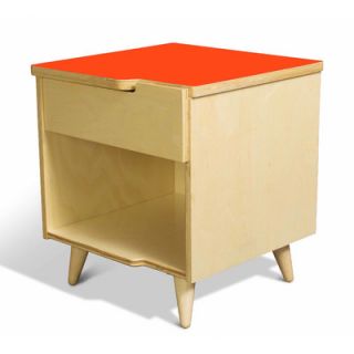 True Modern 11 Ply 1 Drawer Nightstand 11 ply nightstand Finish Orange