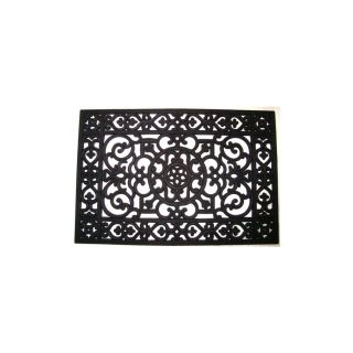Style Selections 24 in x 36 in Wrought Iron Rubber Door Mat