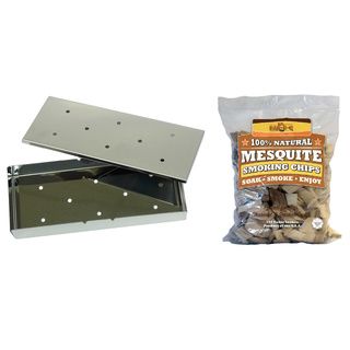 Mr. Bar b q Mesquite Wood Smoker Box Bundle
