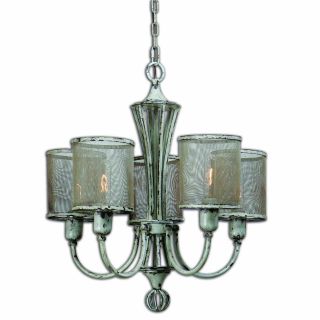 Pontoise 5 light Antique Ivory Chandelier