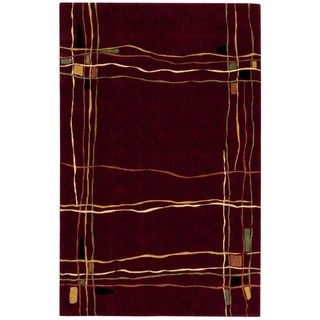 Nourison Parallels Red Rug (36 X 56)