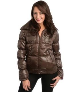 G2 Chic Women's Collared Quilted Polyfill Zip Up Bomber Down Jacket Blazers And Sports Jackets