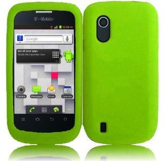 For ZTE Concord V768 Silicone Jelly Skin Cover Case Neon Green Cell Phones & Accessories
