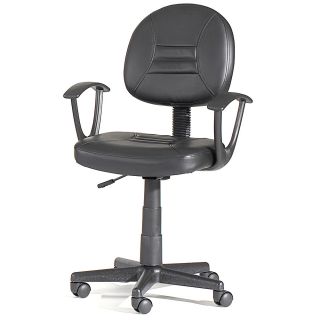 Pneumatic Gas Lift Swivel Black Office Chair