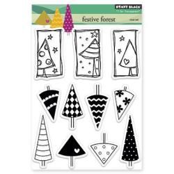 Penny Black Clear Stamps 5 X6.5 Sheet   Festive Forest