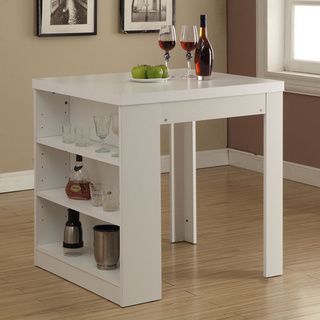White Hollow core 32 X 36 inch Counter Height Table