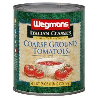 Wgmns Italian Classics Tomatoes, Coarse Ground, 28 Oz ( Pak of 4 )  Fresh Tomatoes Produce  Grocery & Gourmet Food